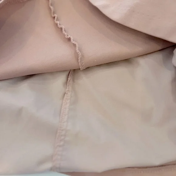 OXFORD SUNDAY Faux Suede Bell 3/4
Sleeve Blouse Size Large Dusty Light Pink - Picture 8 of 11